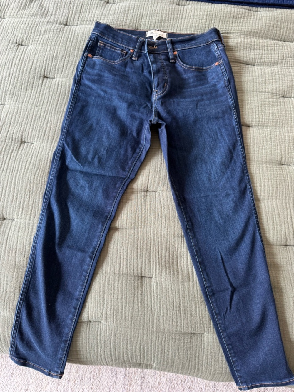 Madewell Women's Skinny Jeans in Dark Blue Indigo